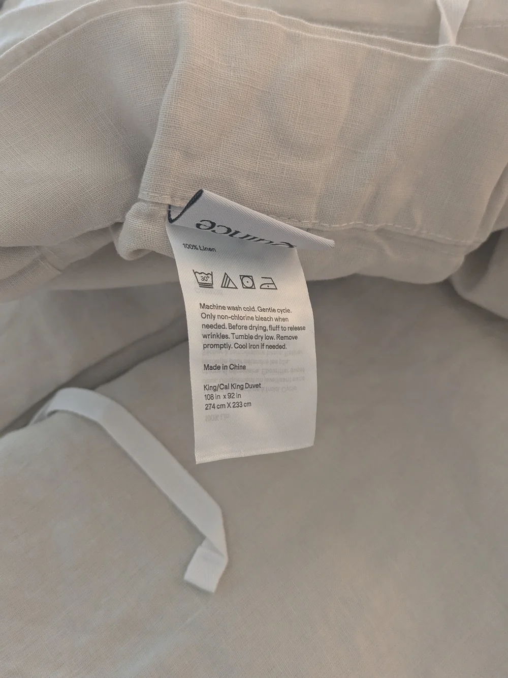 Quince European Linen Duvet Set King/Cal King With Shams Sand
